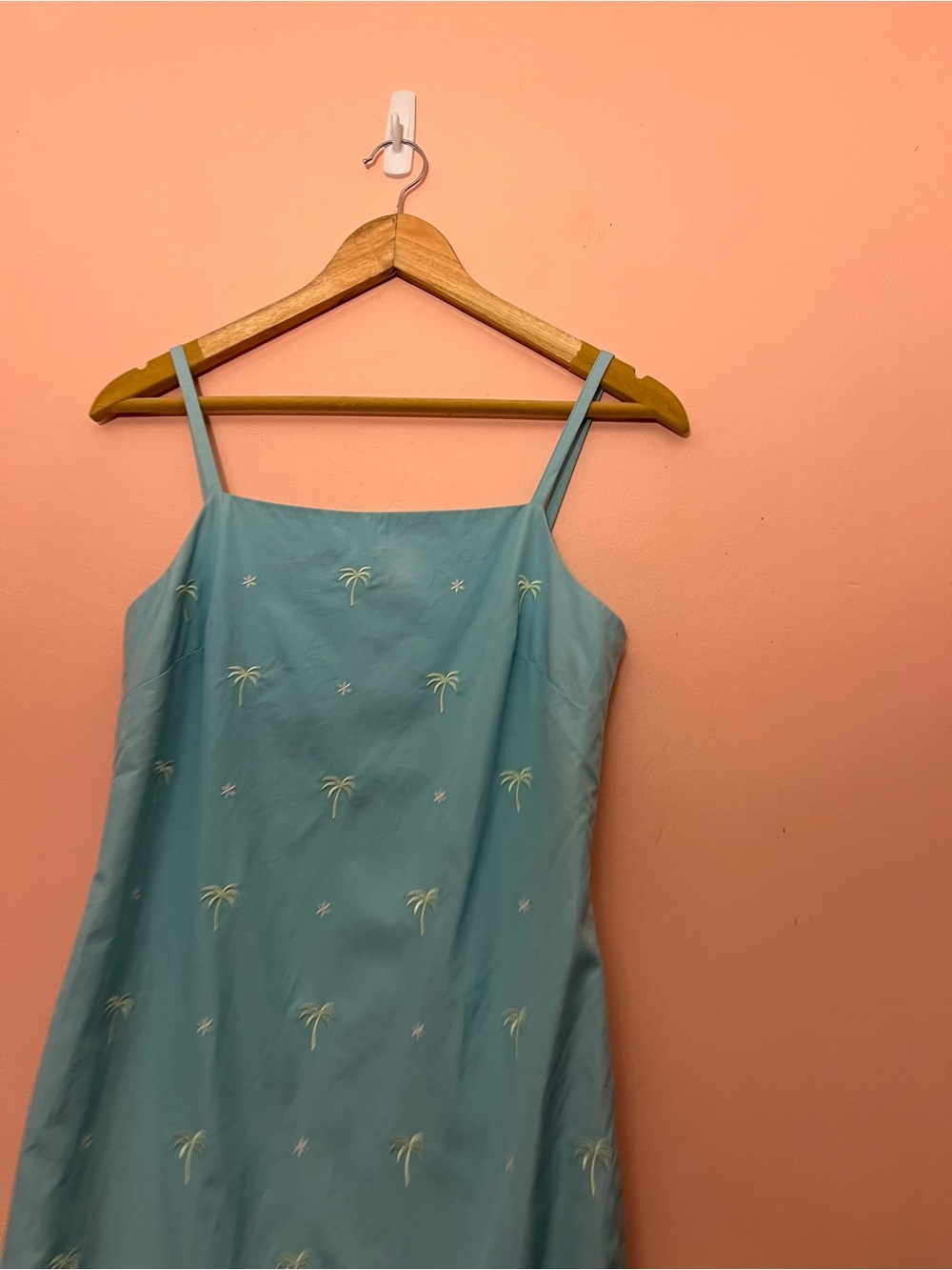 Brooks Brothers Vibrant Embroidered Palm Tree Resortwear Dress Size 2 - Picture 2 of 6